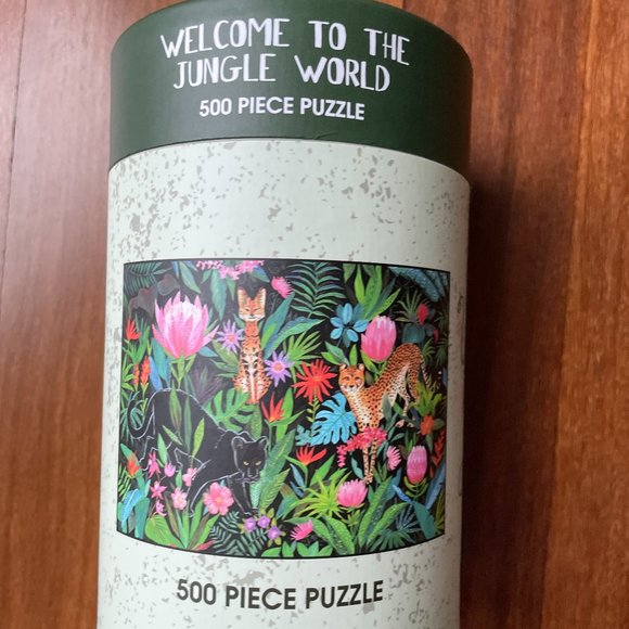 NEW Welcome to the Jungle World 500Pc Puzzle by Modern Expressions - Picture 1 of 5